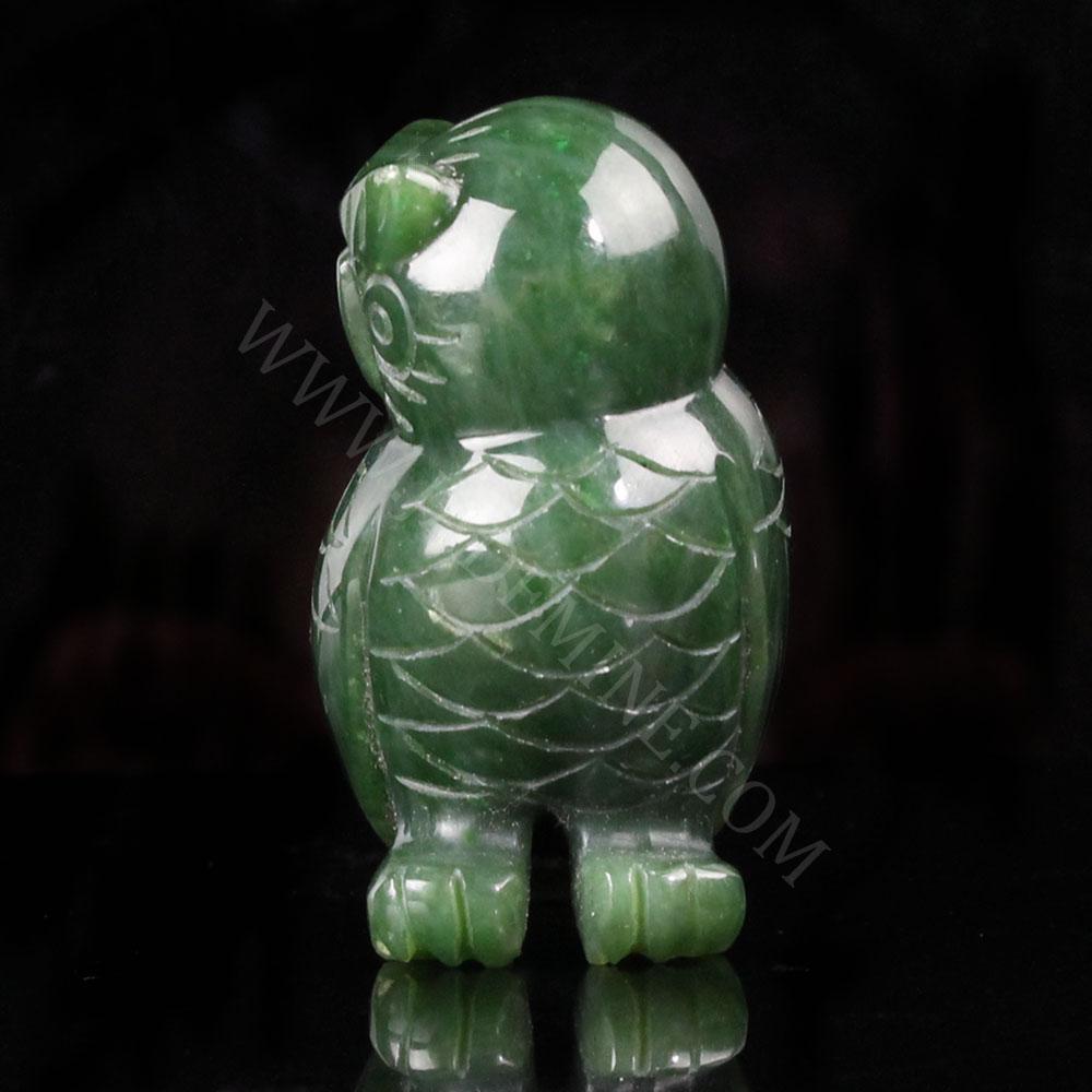 Canadian Jade Owl Figurine