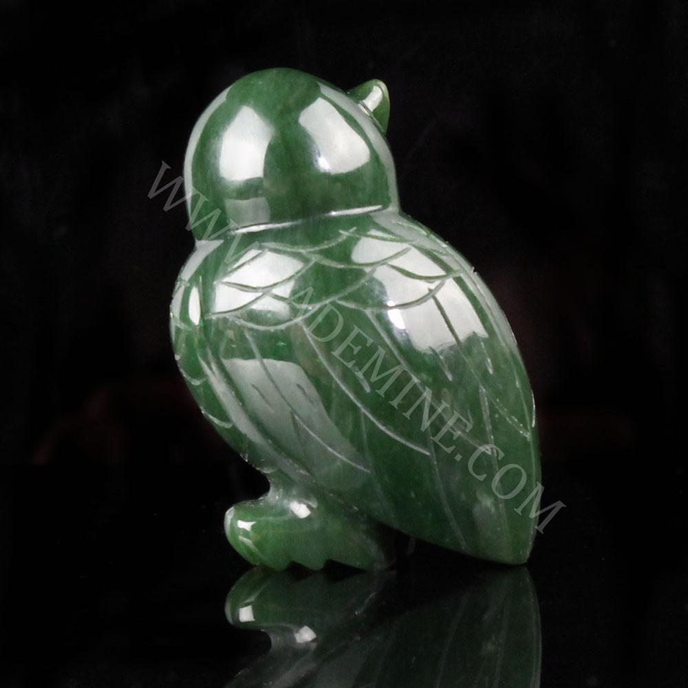 Canadian Jade Owl Figurine