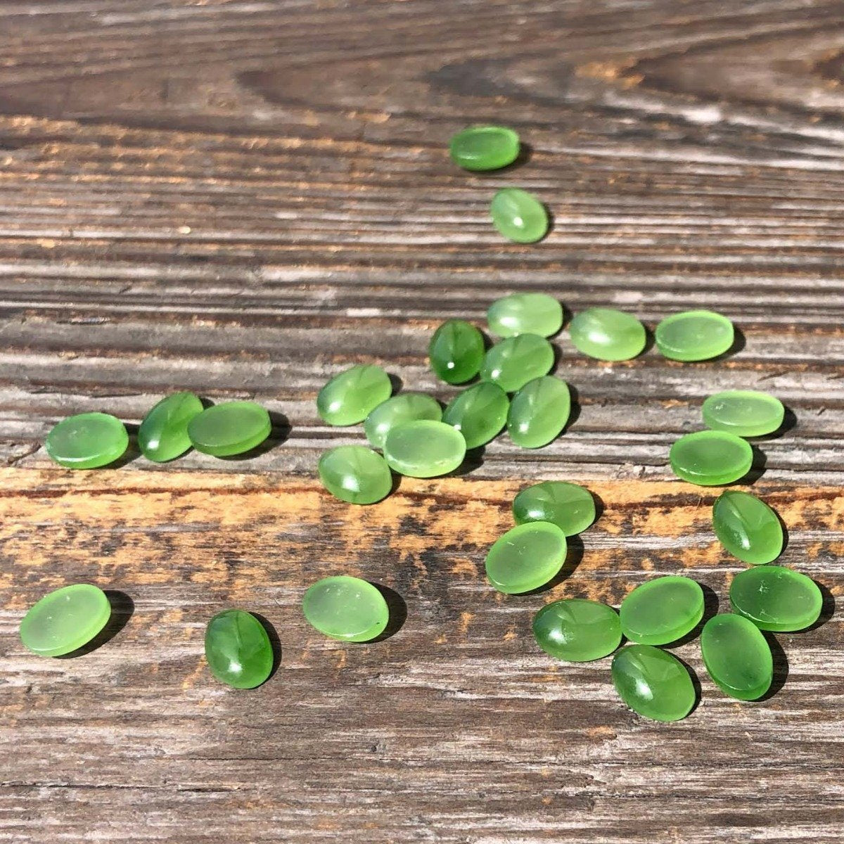 AA Canadian Jade Cabochons, 5x7mm