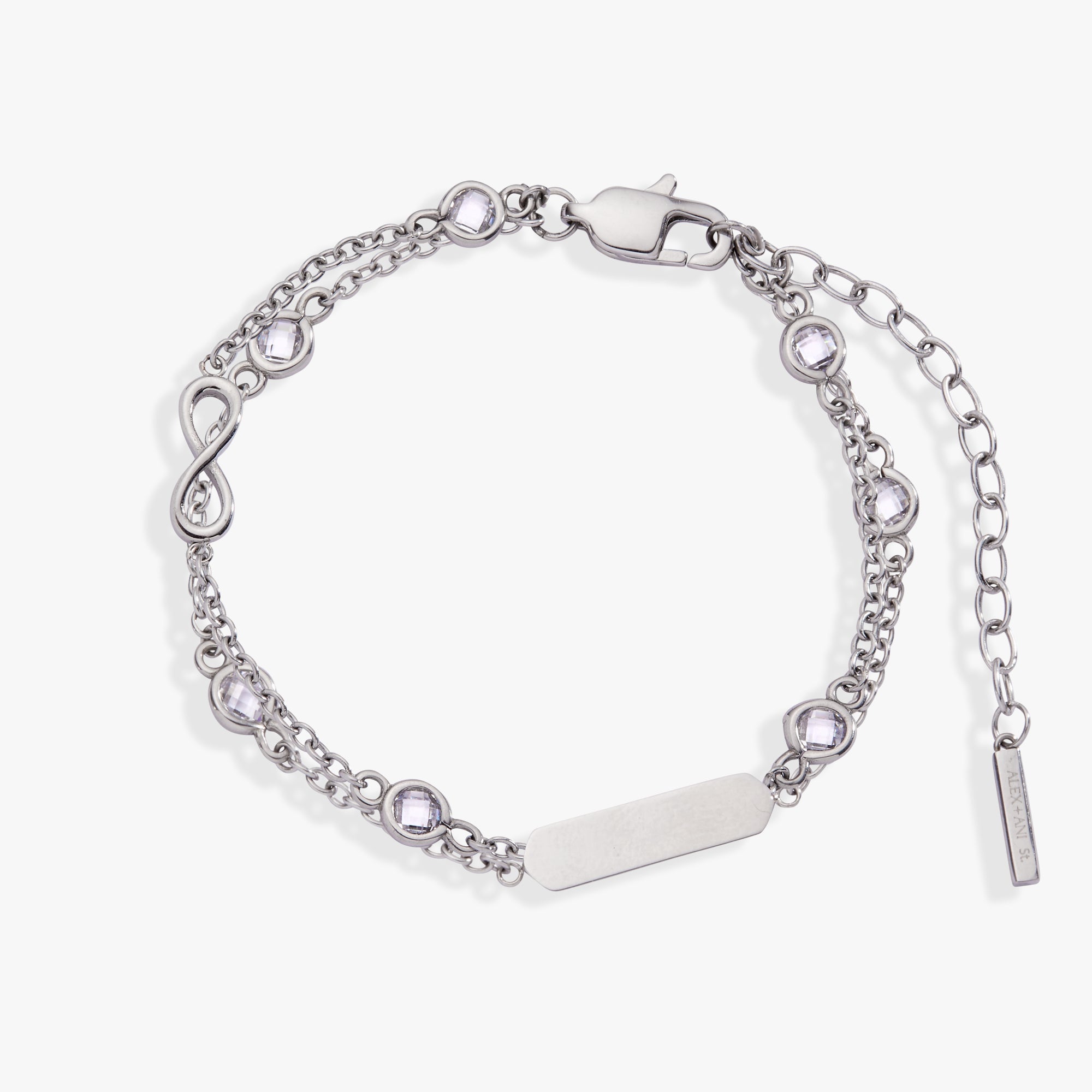 Infinity Chain Double Strand Bracelet