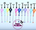 BEADABLE CUP CHARM BAR W/STRAW ADAPTER (1ct)