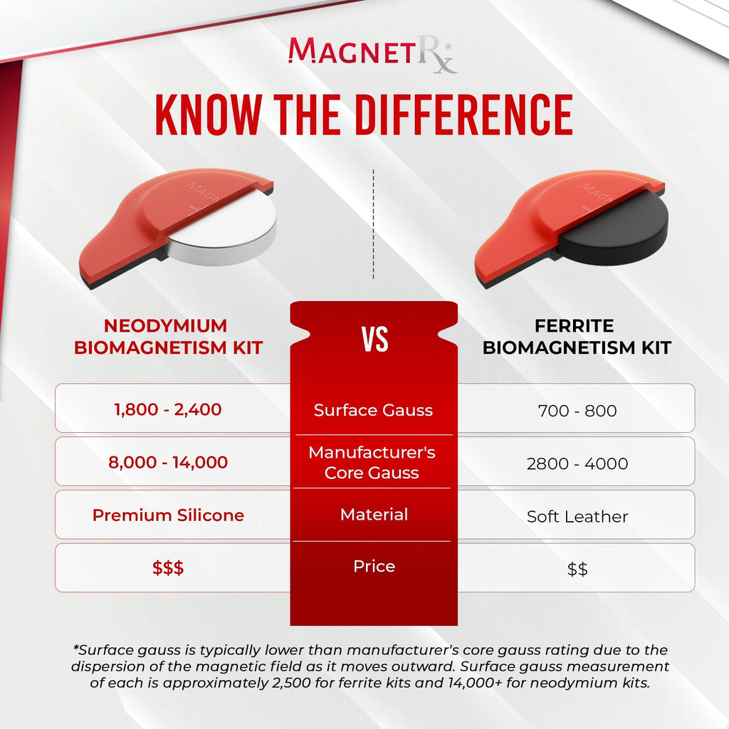 Biomagnetic Therapy Magnet Kit — Neodymium & Silicone (6 Mixed Unit)