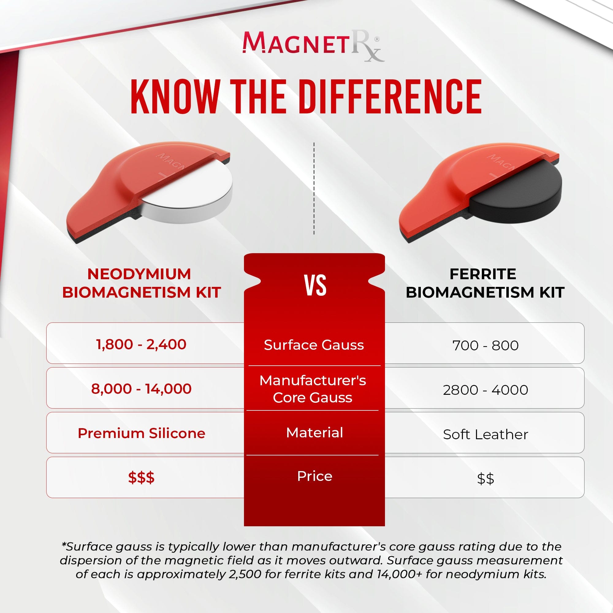 Biomagnetic Therapy Magnet Kit — Neodymium & Silicone (6 Mixed Unit)
