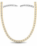 Powerful Silver & Gold Titanium Magnetic Therapy Necklace