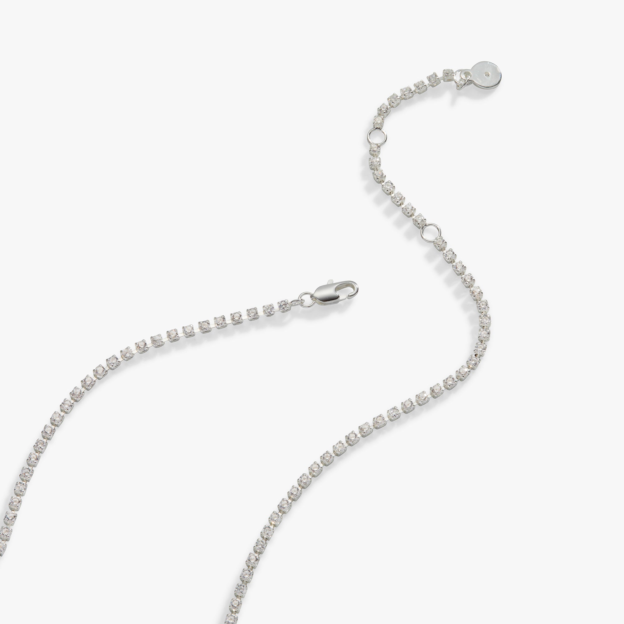 Mama Crystal Tennis Necklace