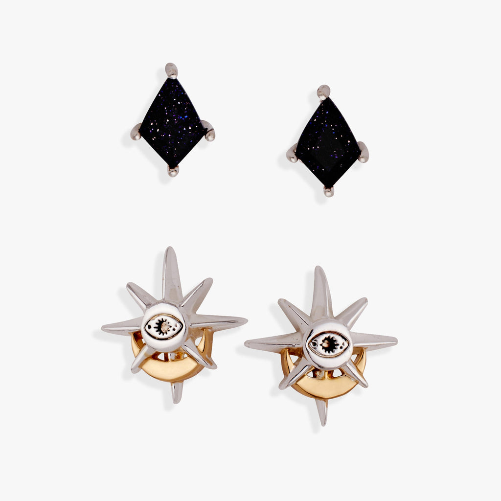 Moon Magic Celestial Earring Set of 2