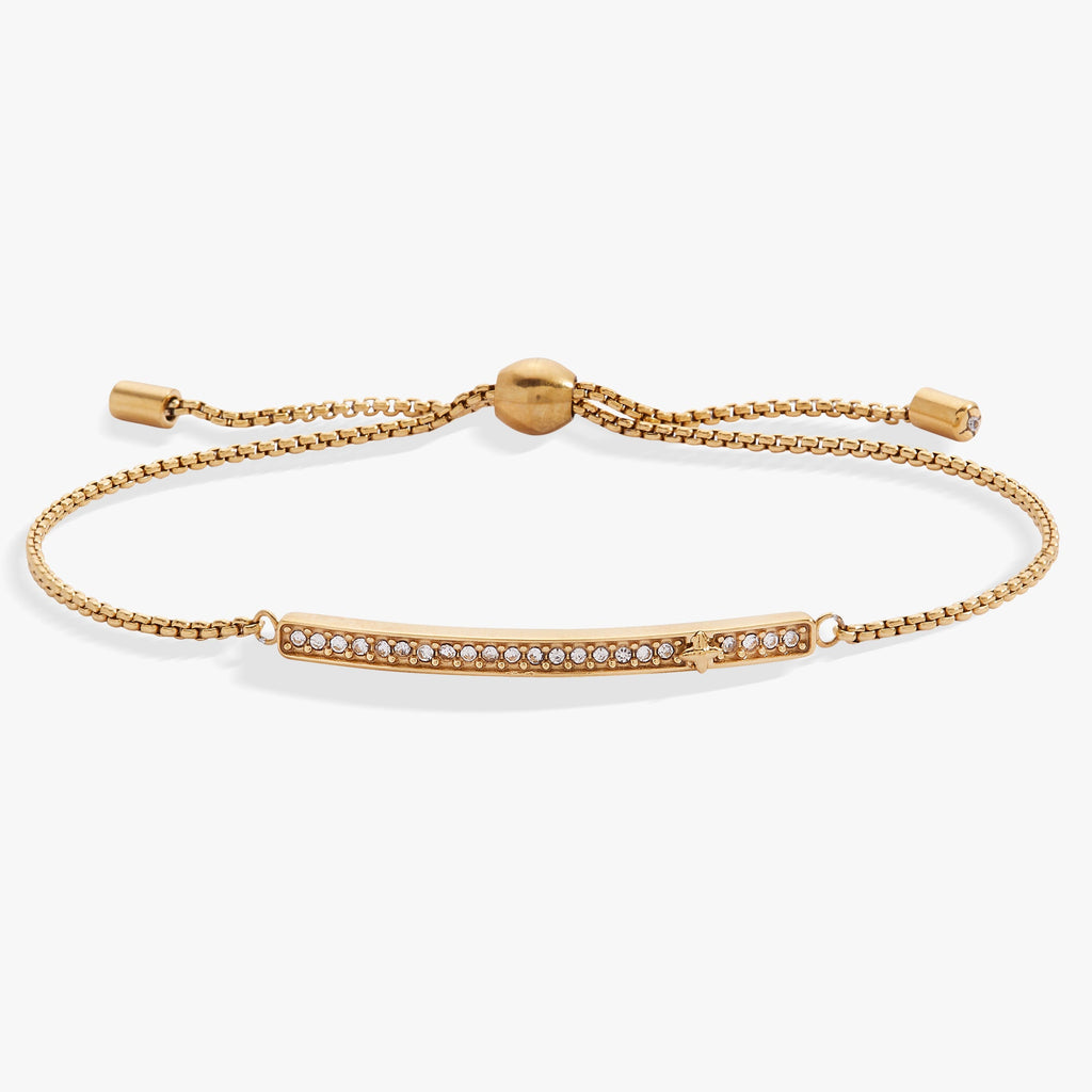 April Everyday Birthstone Pave Bolo Bracelet