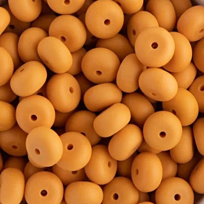 14MM ABACUS BEAD PUMPKIN #97 (10ct)
