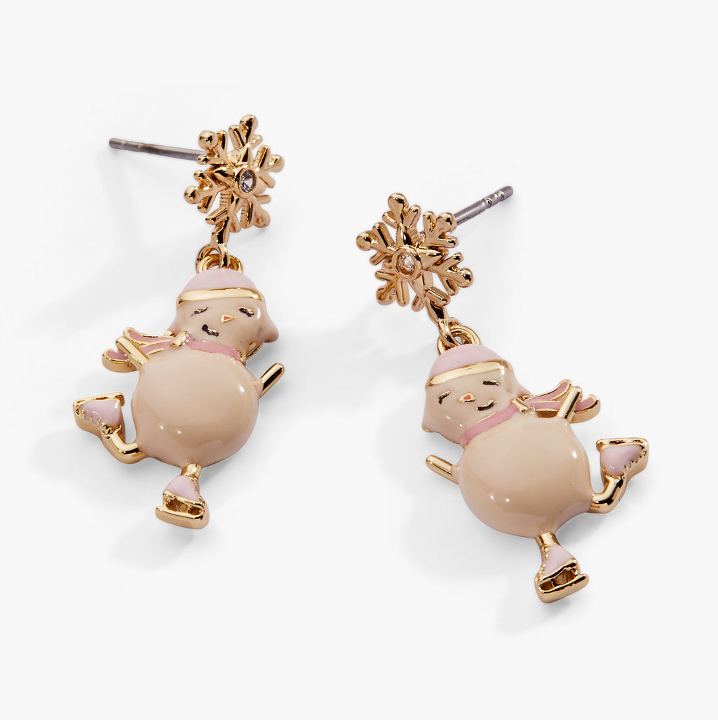 Winter Wonderland Snowman Drop Earrings