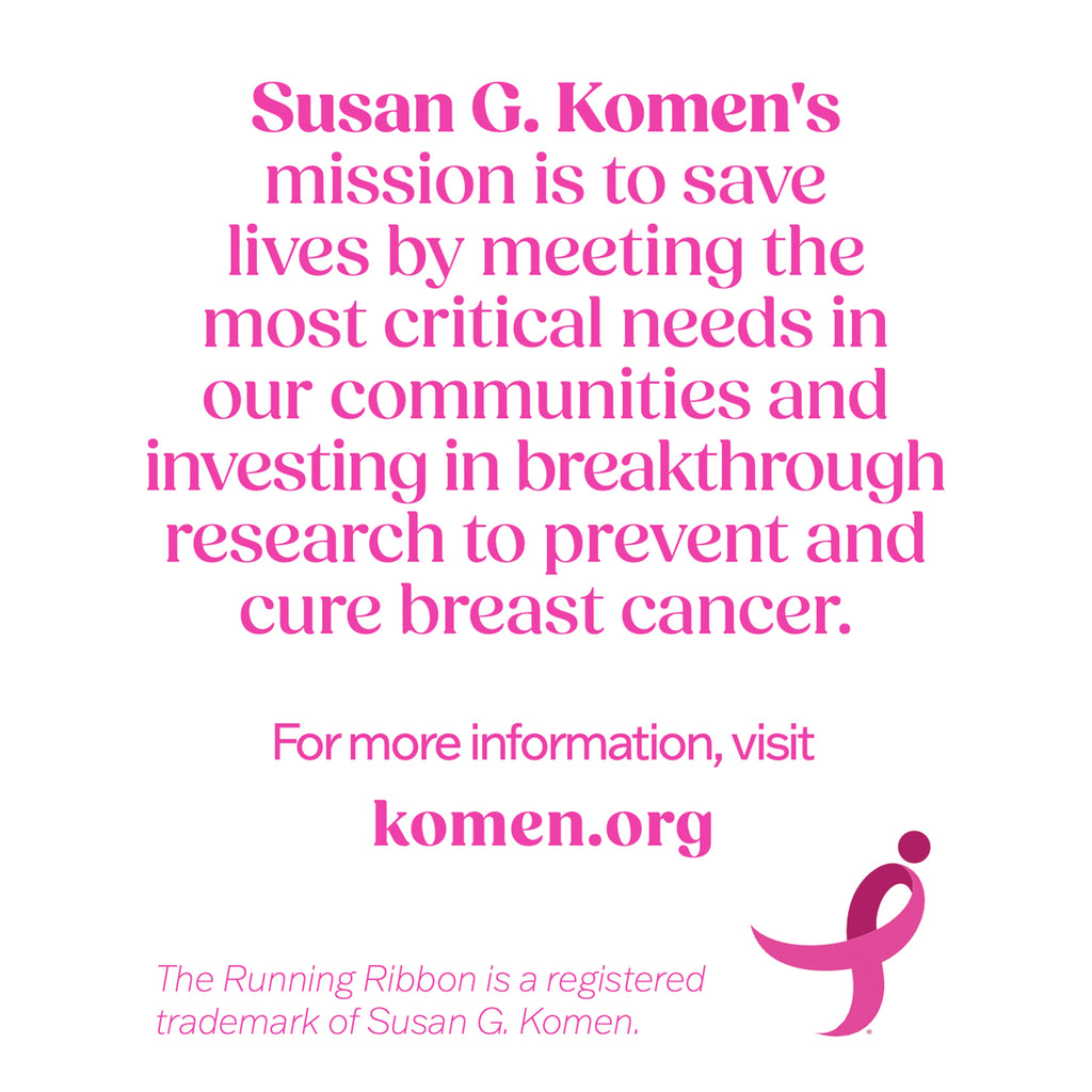Susan G. Komen Breast Cancer Awareness Pink Ribbon & Letter Bead Box